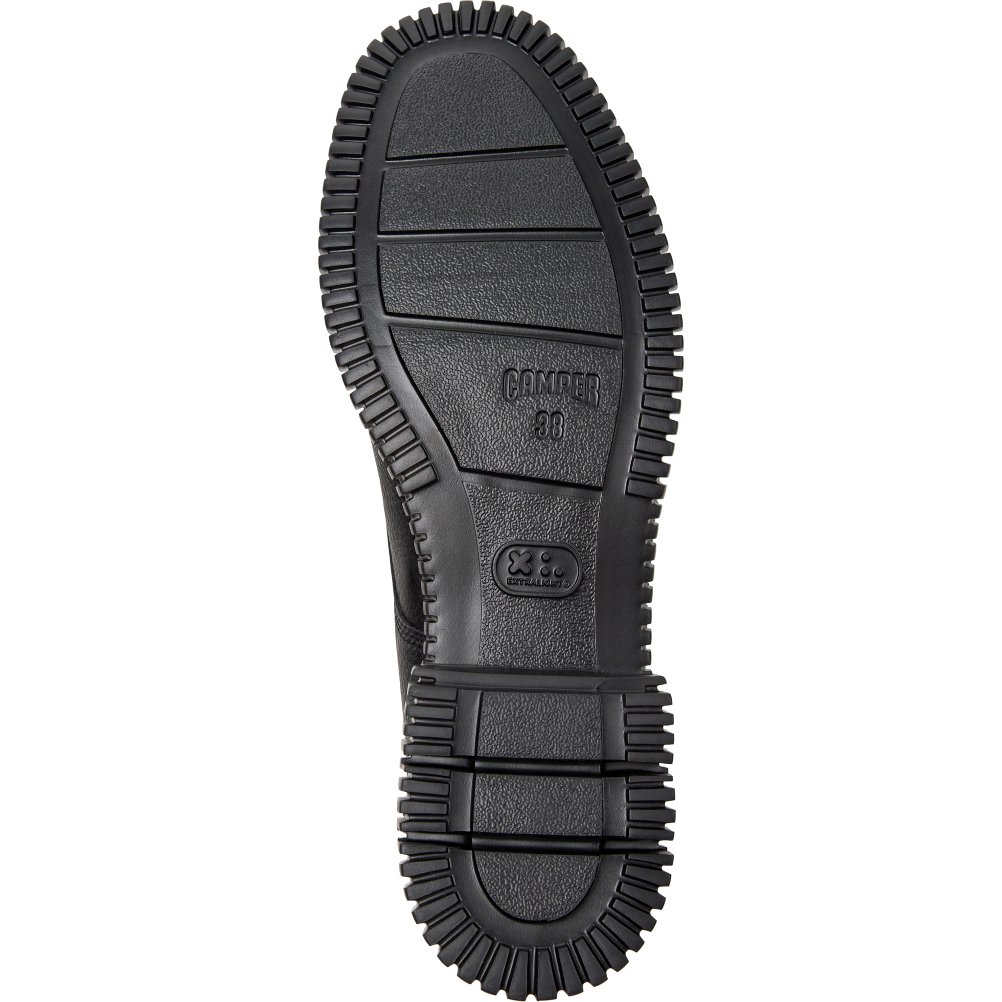 Zapatos de cordones - CAMPER Pix - Negro - Cuero liso