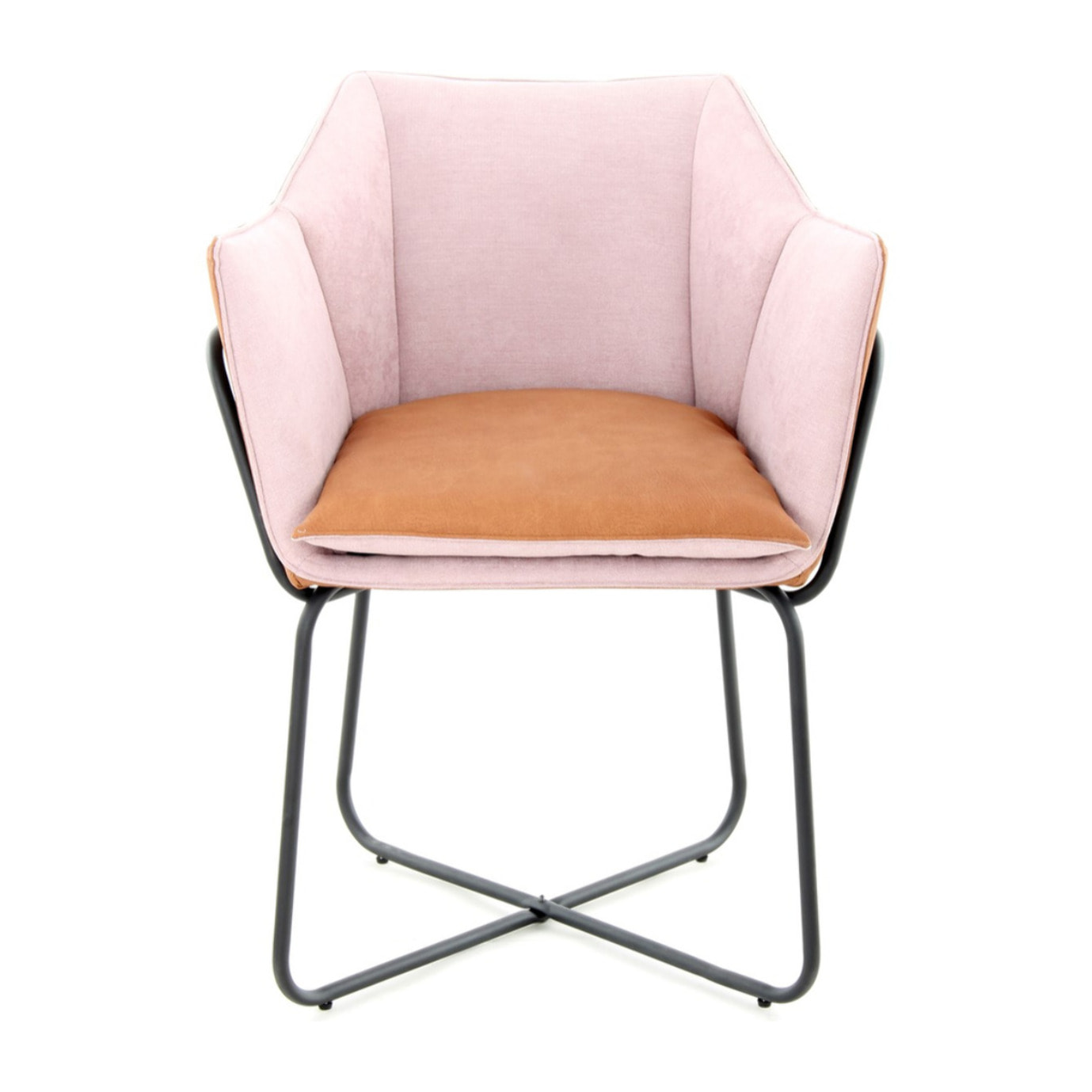 Poltroncina Lounge Marietta in Ecopelle e Metallo