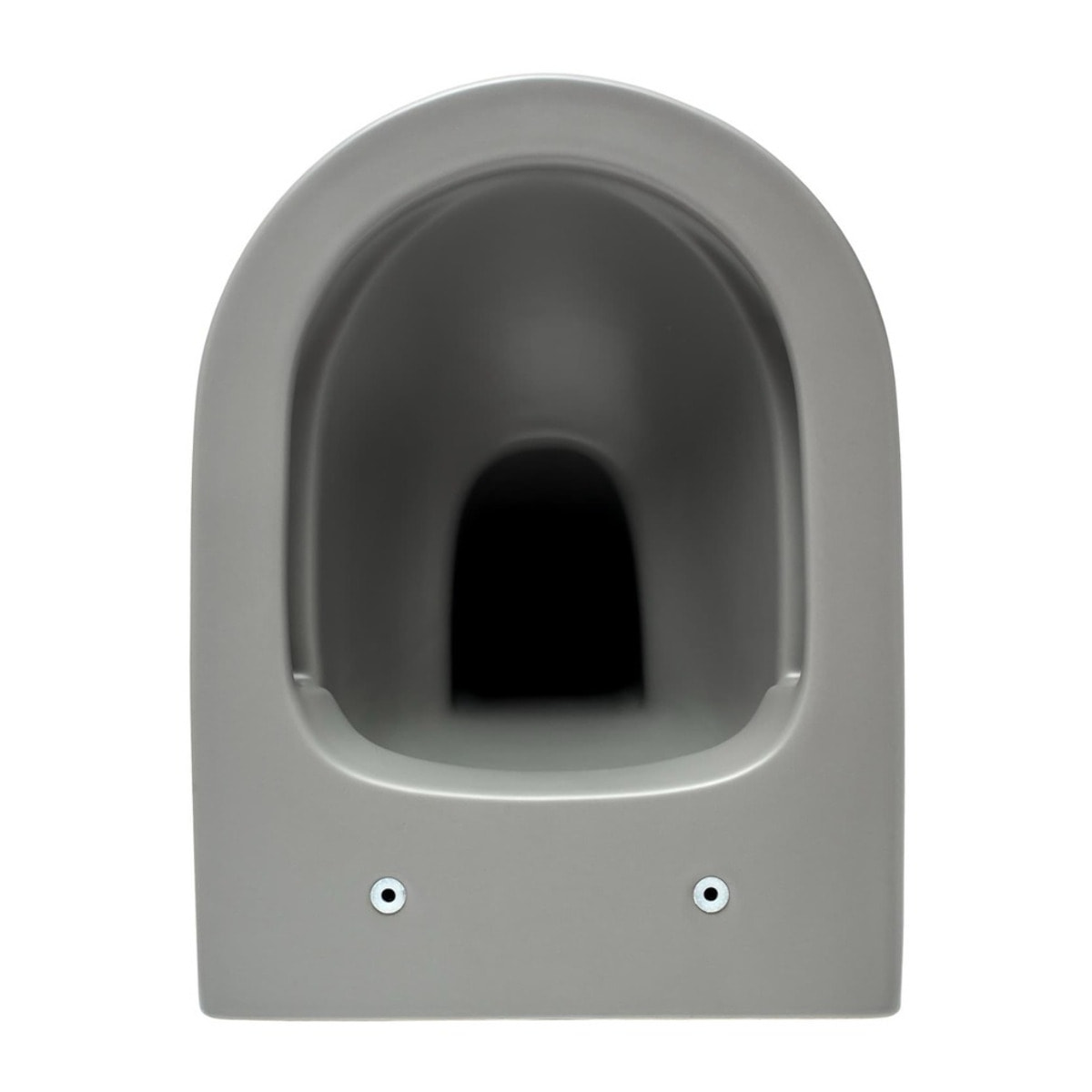 WC suspendu Infinitio gris mat sans bride et fixations invisibles + abattant frein de chute (GreyInfinitio)