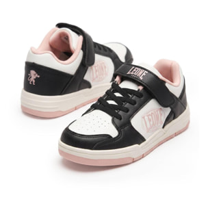 Sneakers da bambina con strap e lacci Leone 1947