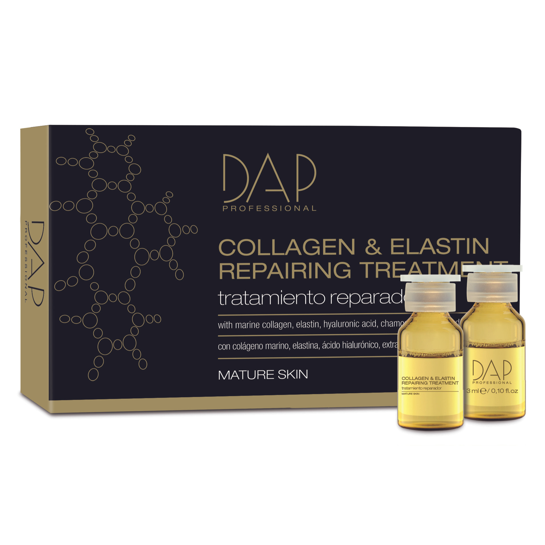 Fiale Di Bio Shock Riparatore Collagene Ed Elastina 12 Fiale X 3 Ml.