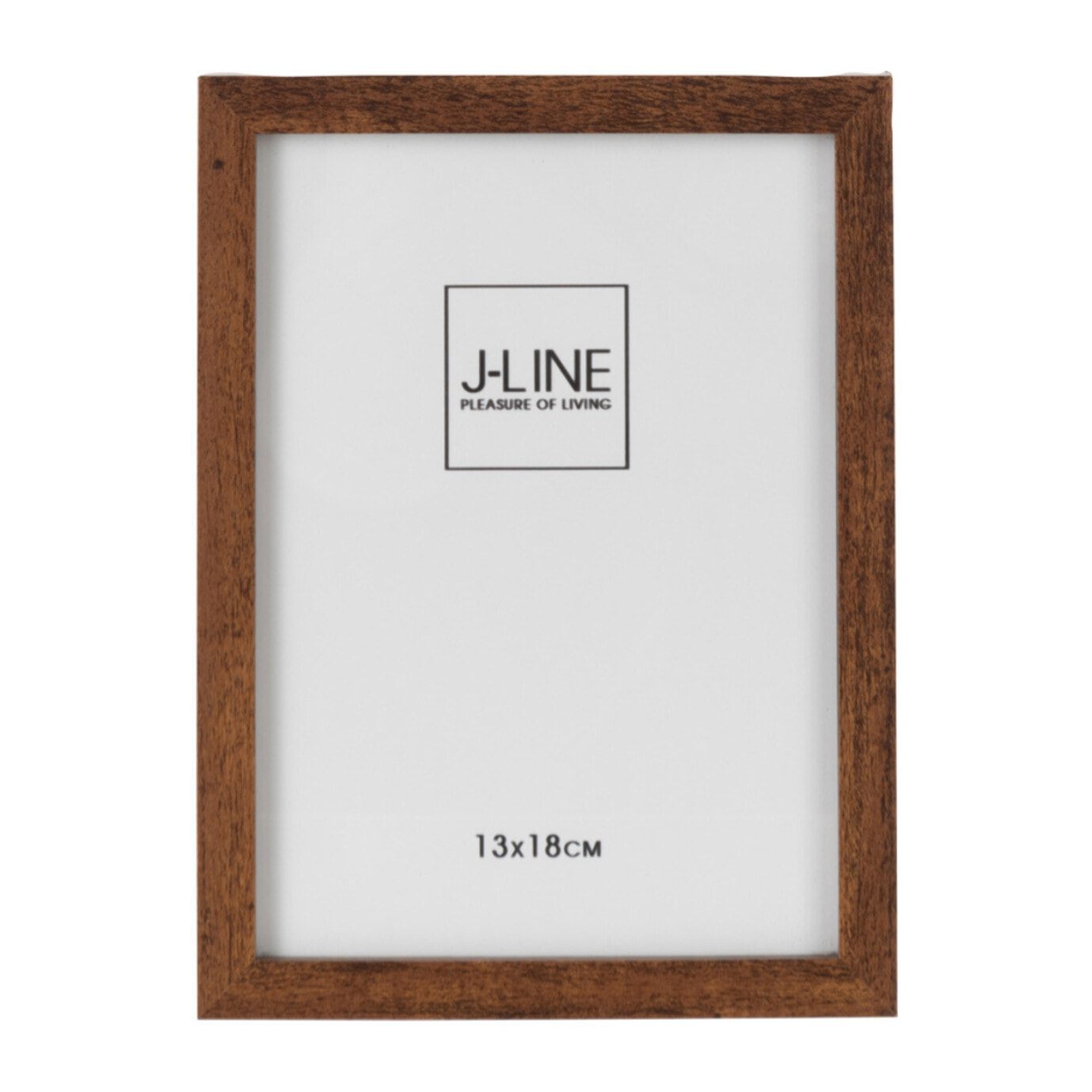 J-Line cadre photo Basic - bois - brun foncé - small - 2 pcs