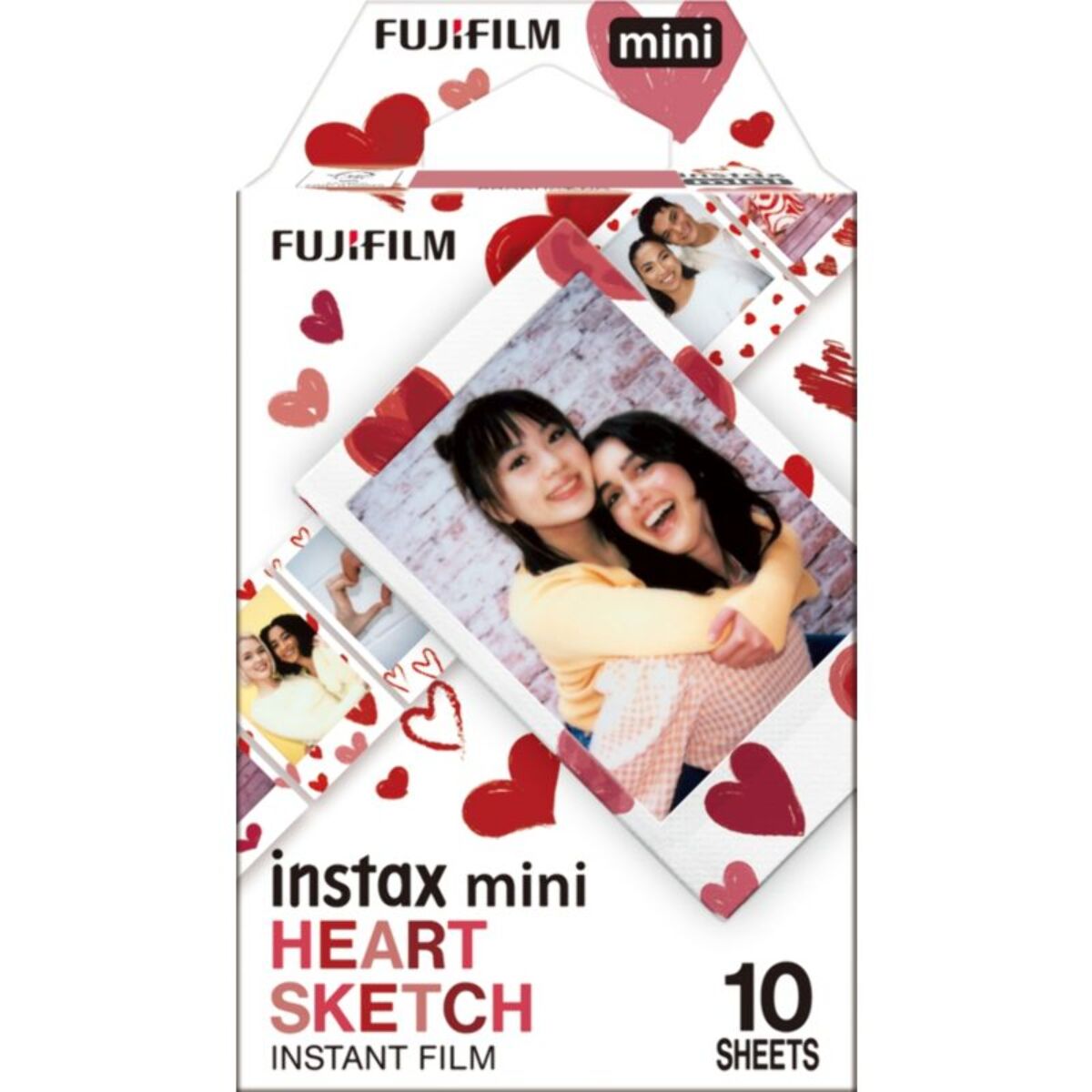 Papier photo instantané FUJIFILM Mini Heart sketch ww (10 vues)