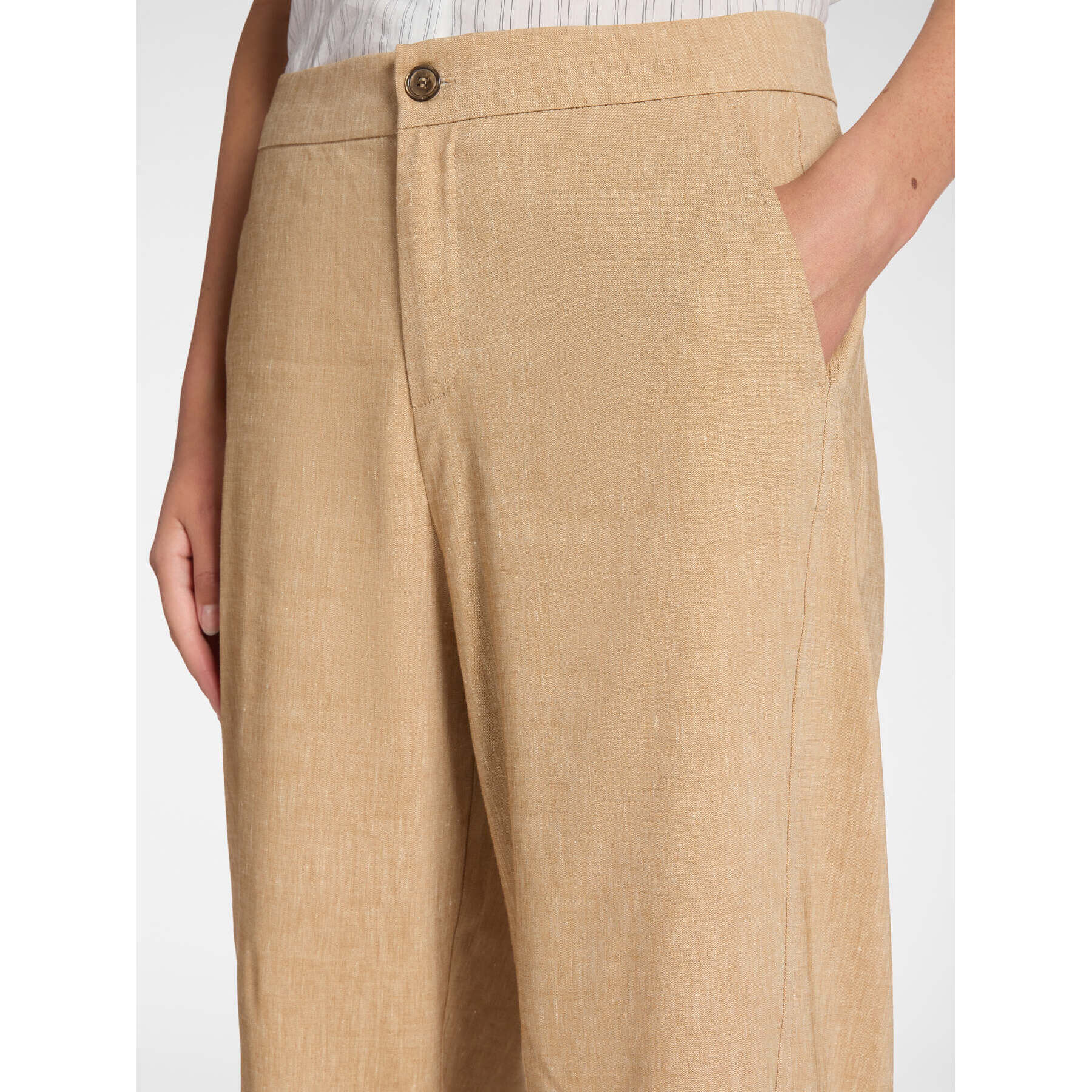 Elena Mirò - Chinos misto lino - Beige
