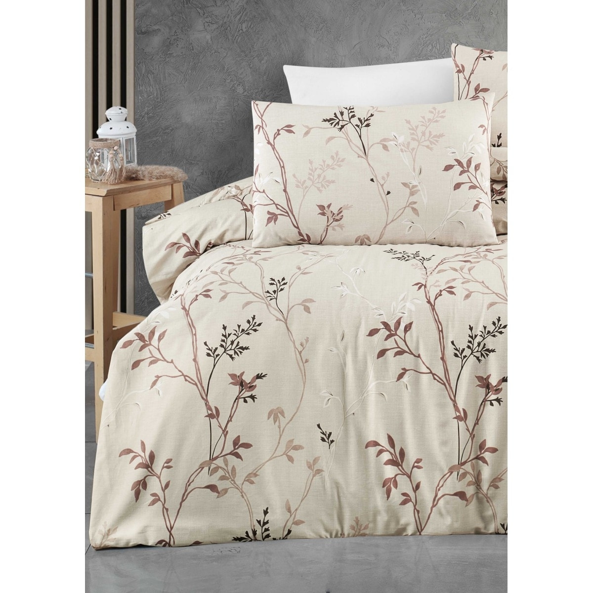 Parure housse de couette et taie(s) oreiller 100% Coton