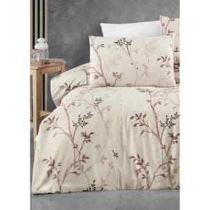 Parure housse de couette et taie(s) oreiller 100% Coton