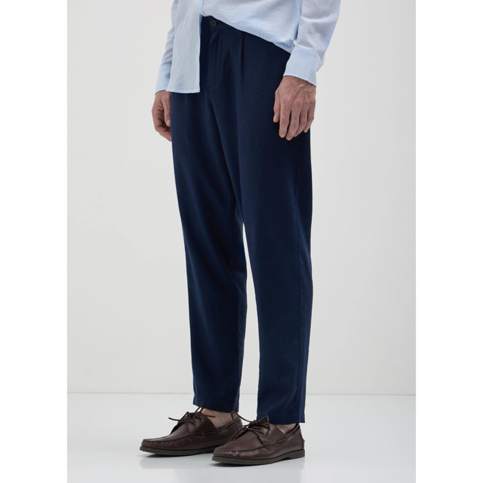 Pantalone chino in lino