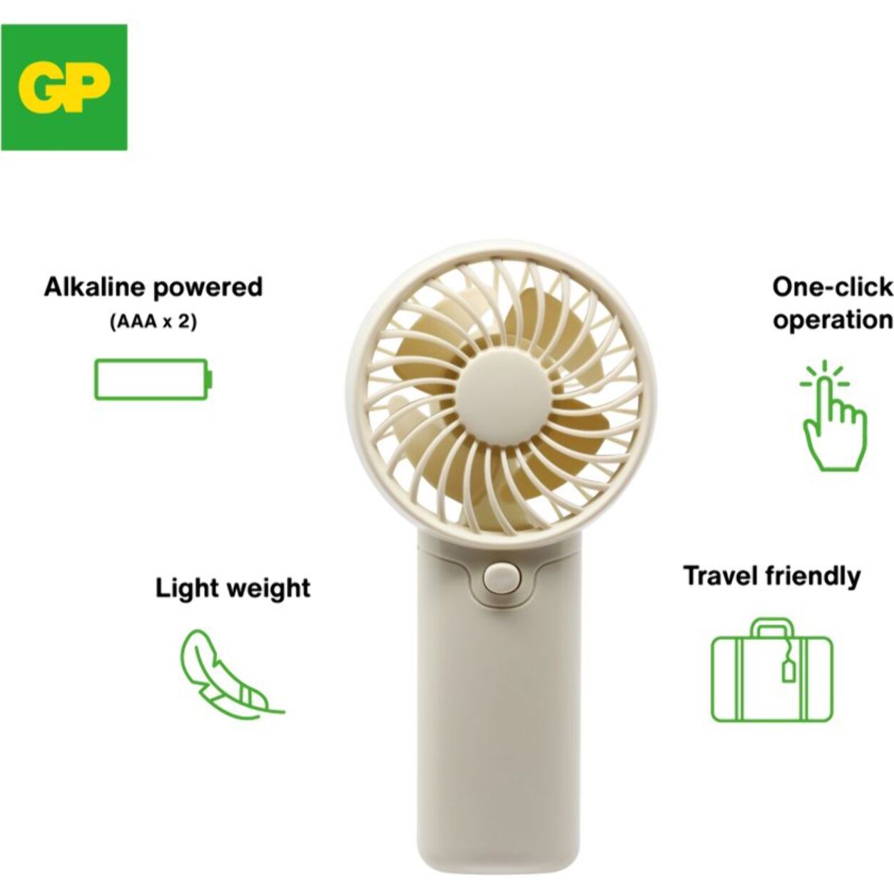 Pile GP x12 AA + x12 AAA + ventilateur