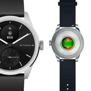 Montre santé WITHINGS Scanwatch 2 42mm Noire + bracelet Cuir