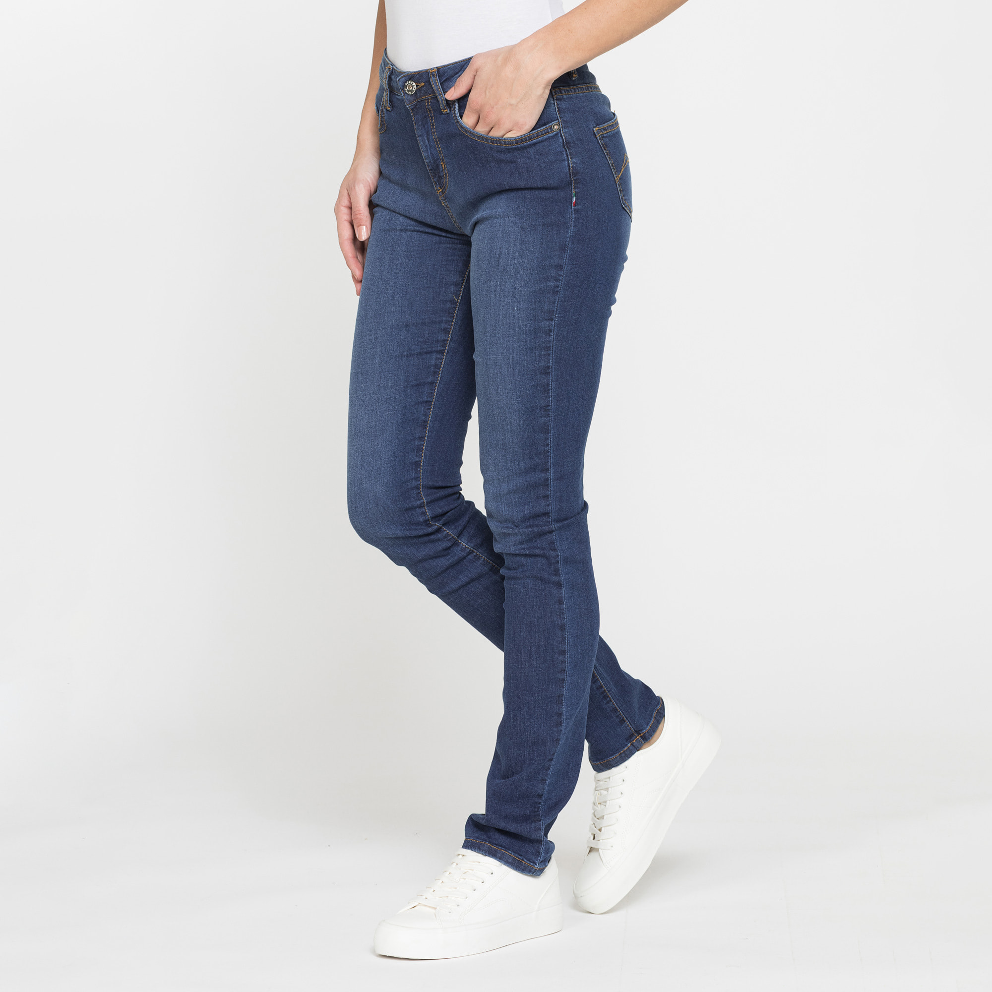 JEANS DONNA CINQUE TASCHE REGULAR FIT IN DENIM STRETCH 12,2oz