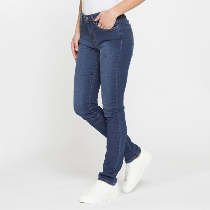JEANS DONNA CINQUE TASCHE REGULAR FIT IN DENIM STRETCH 12,2oz