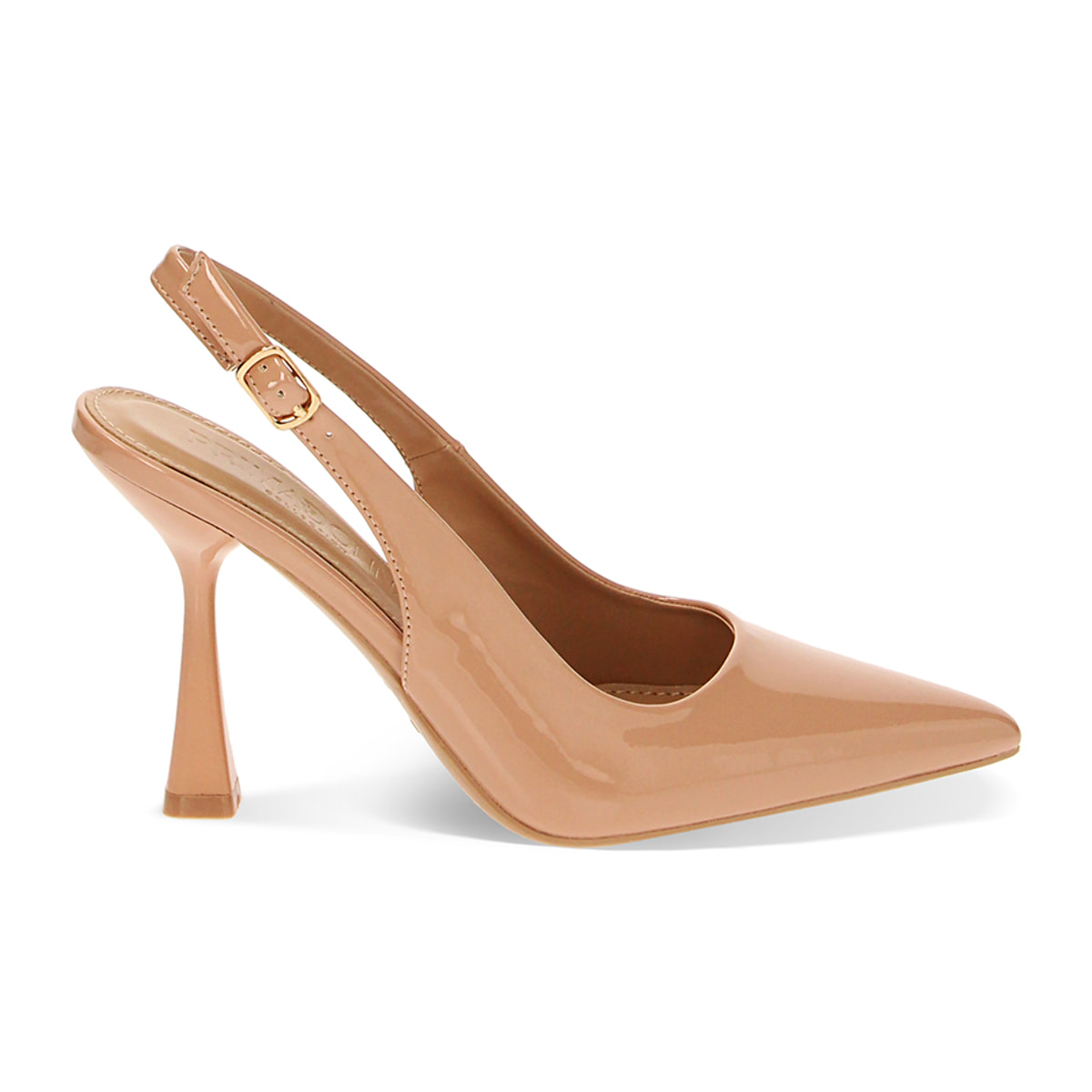 Zapatos de tacón Bailarinas nude en charol