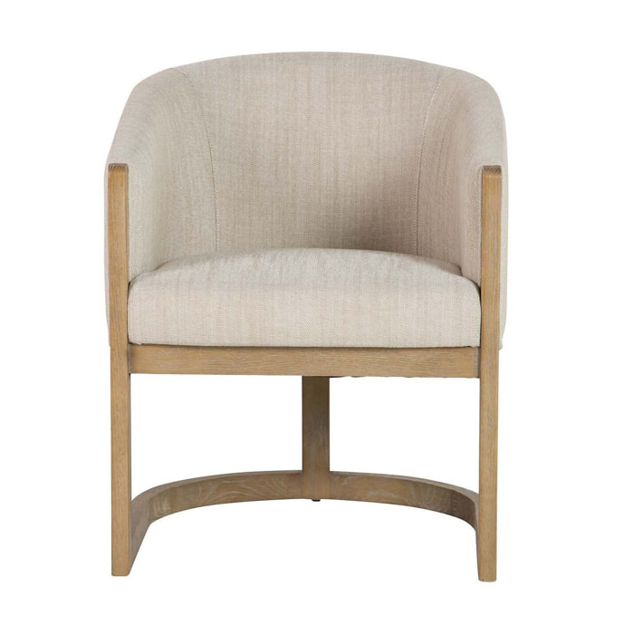 Butaca Madera Fresno Beige 62x64x78 Cm