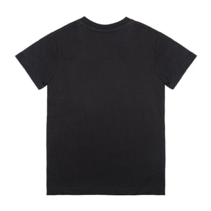 Camiseta básica de manga corta con logo grande de Leone 1947 para niños