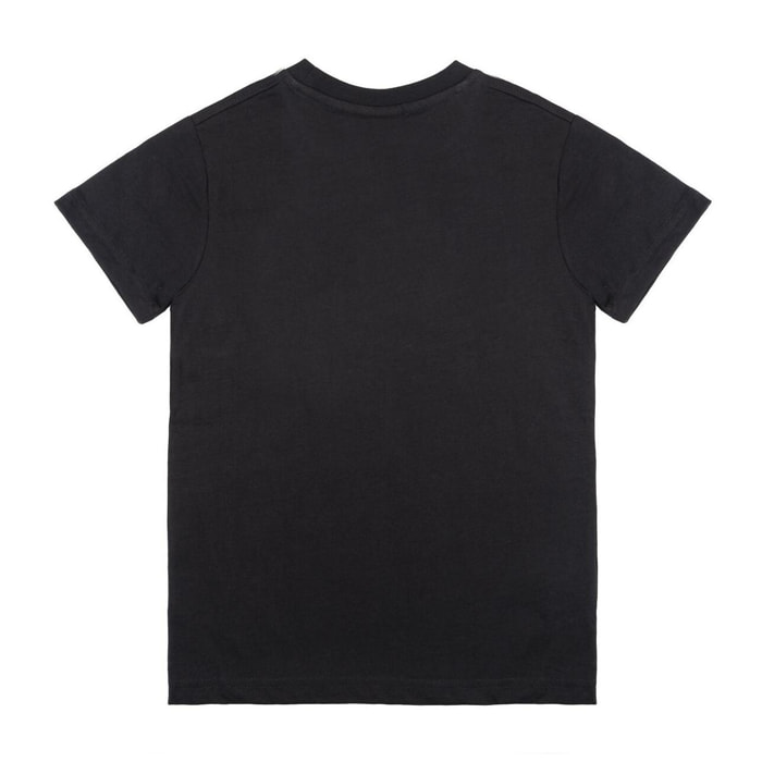 Camiseta básica de manga corta con logo grande de Leone 1947 para niños
