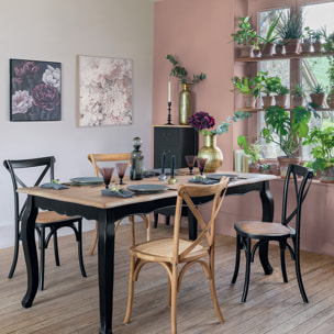 Chaise bistrot "Isak" hêtre noir