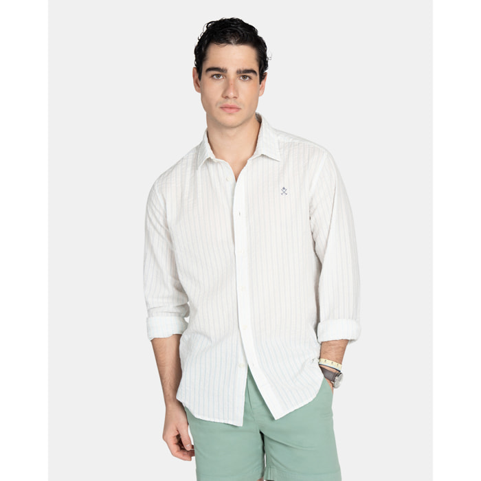 CAMISA STRIPED SEERSUCKER