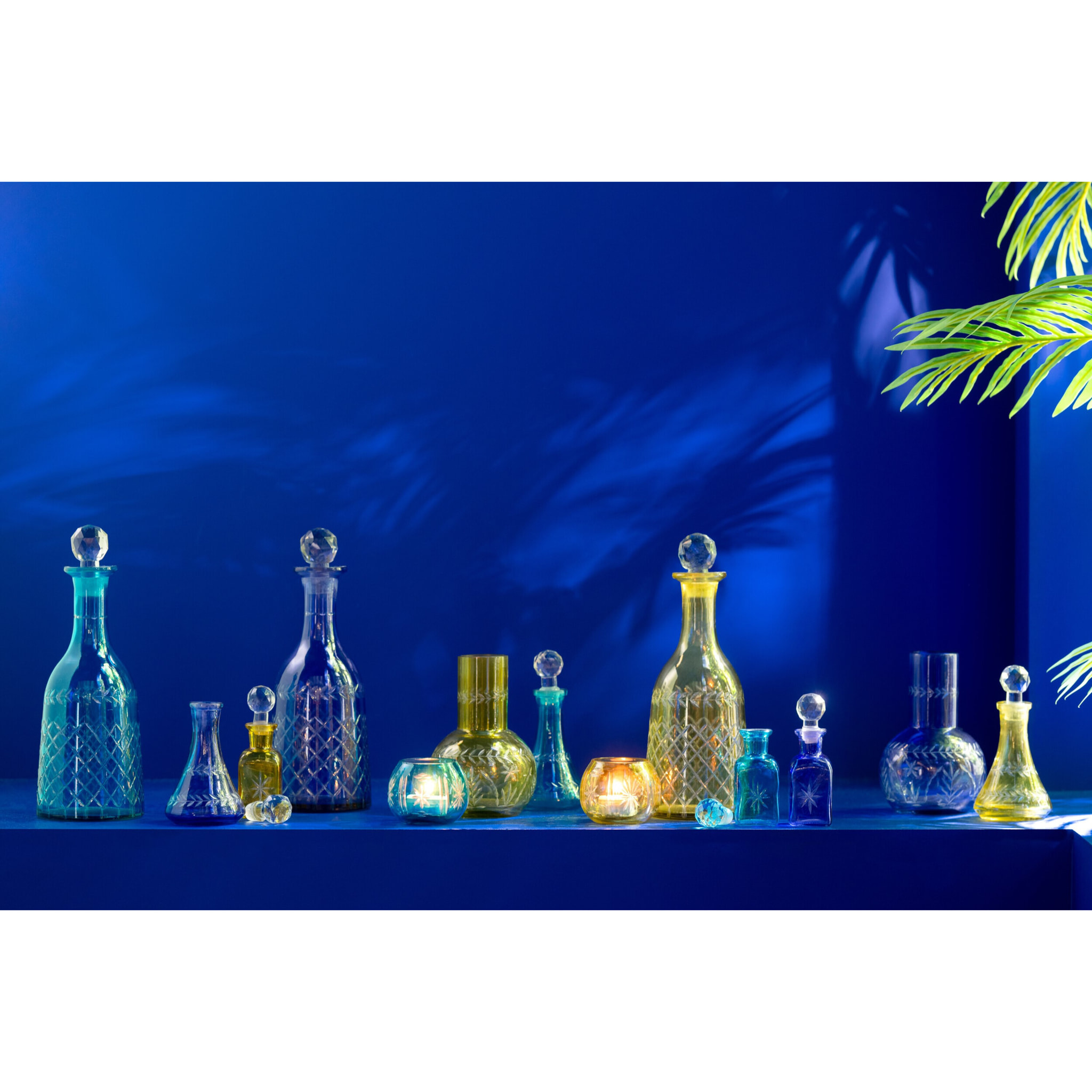 J-Line vase Calebasse Tarifa - verre - mix - 3 pièces