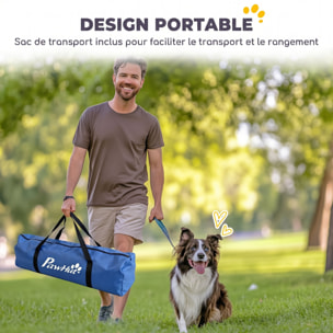 Kit d'agilité complet pour chien 8 pièces - tunnel, slalom, obstacles - orange bleu