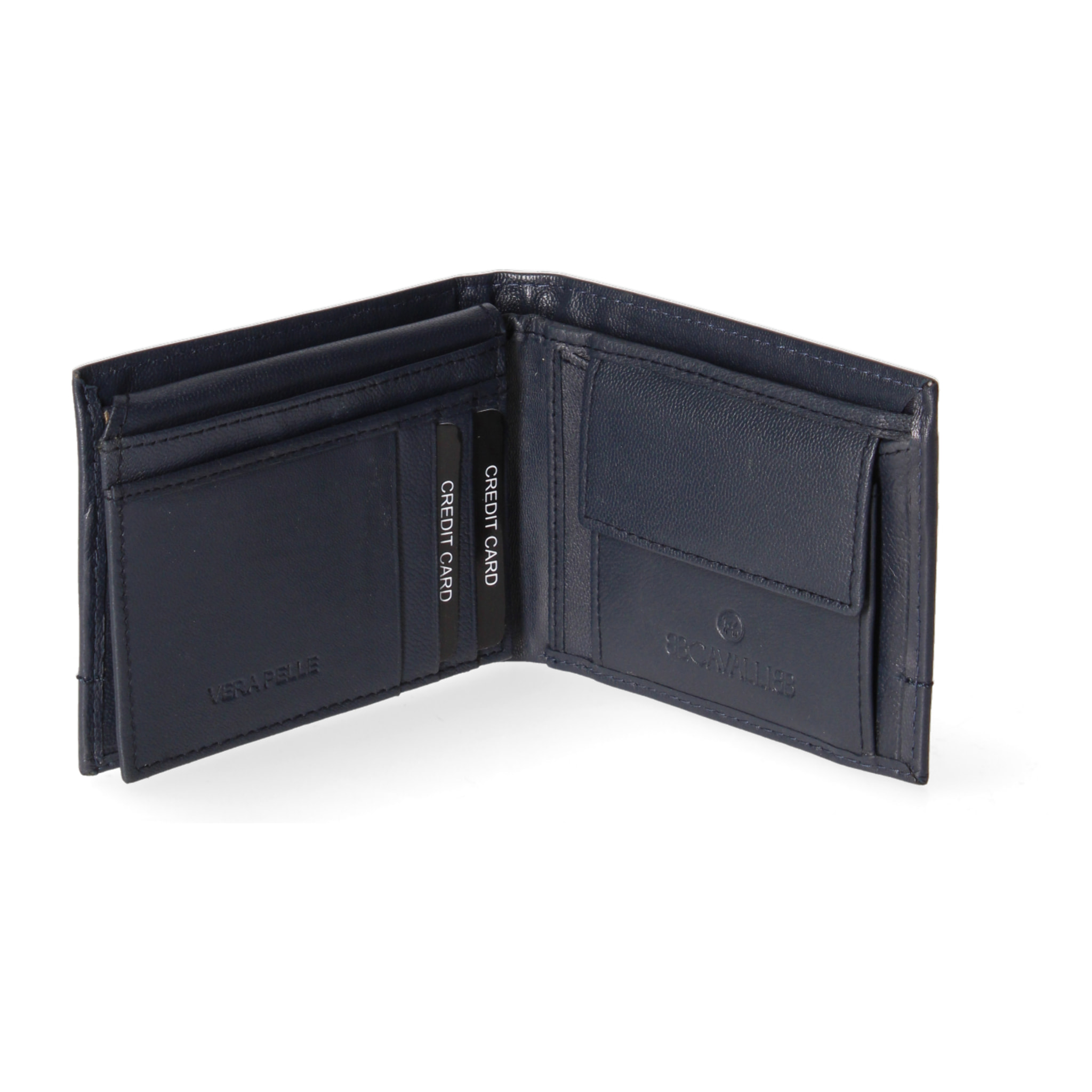 Portafoglio da uomo In Vera pelle Made in Italy 10,5x9x2 cm