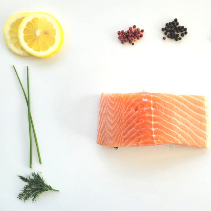 Pavés de Saumon sur peau sans arête - 4x150g - Islande/Ecosse/Norvege