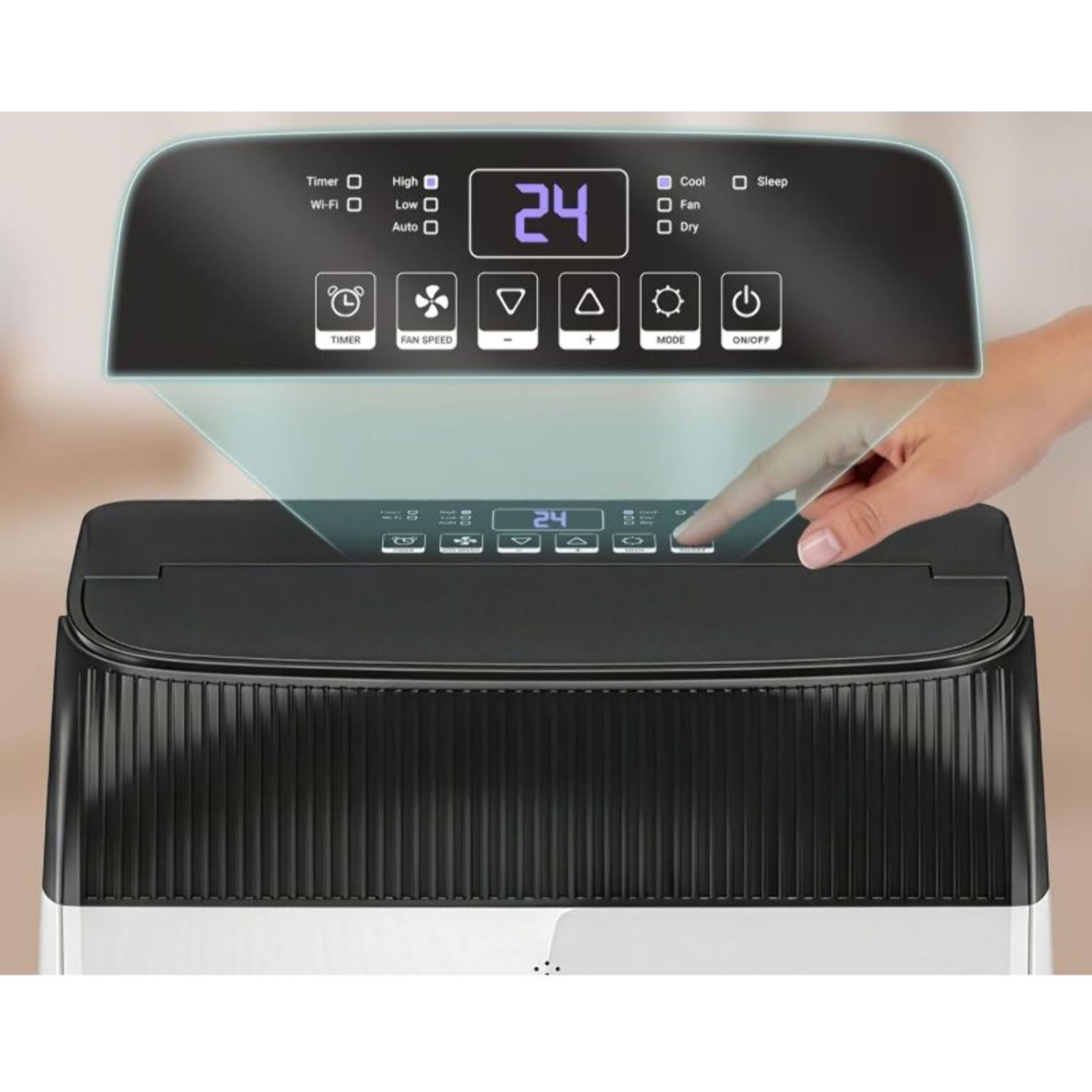 Climatiseur Mobile Wifi Classe A Blanc 12000BTU Serenelife SLPACW120EU