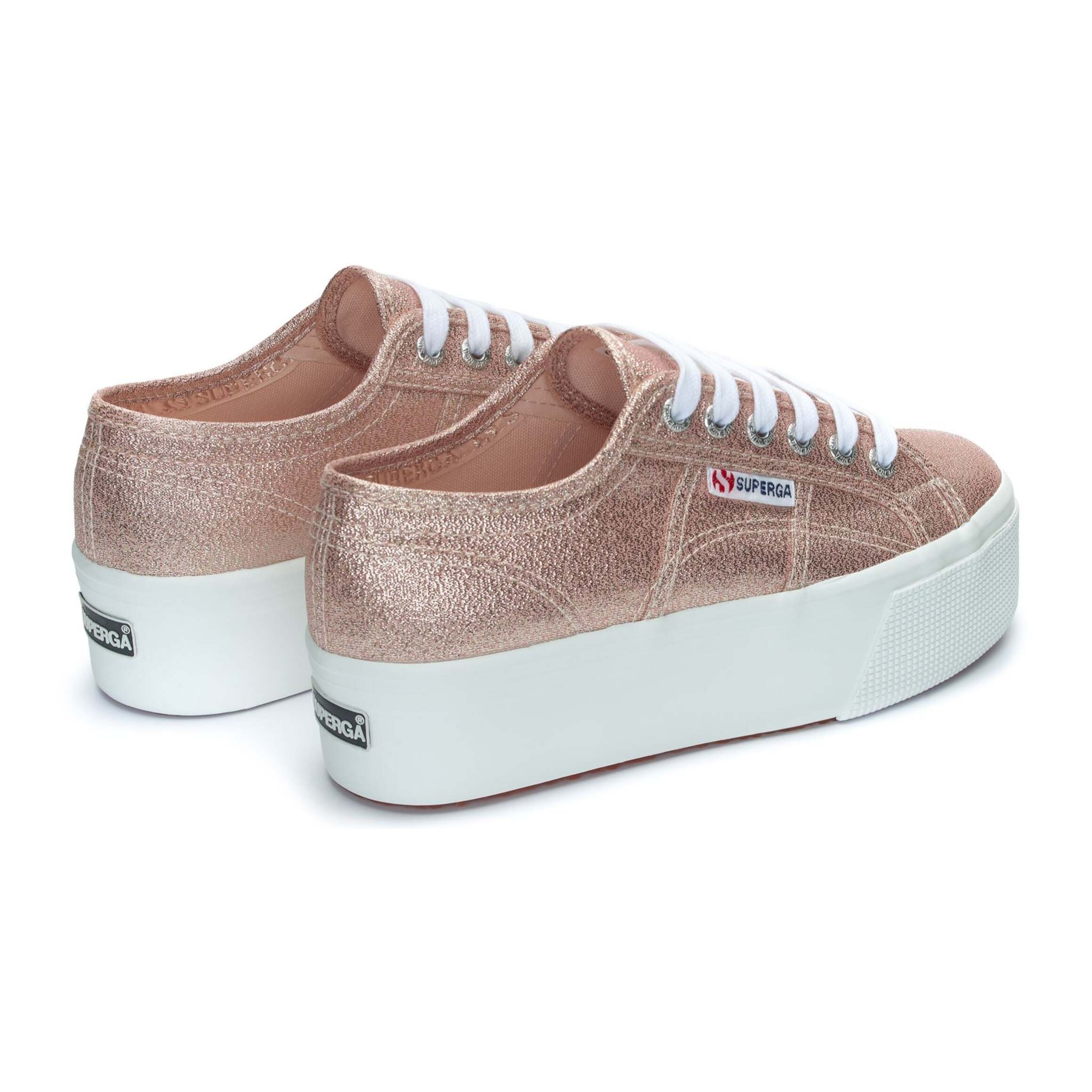 Scarpe da donna Superga Rosso 2790 Platform Lame