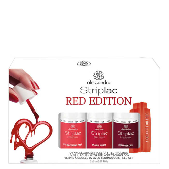 Striplac Peel or Soak - Coffret Red Collection 3x5ml