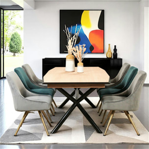 Table extensible en chêne blanc 200-290 cm ZONZA