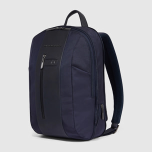 Piquadro Zaino porta pc 15,6 in tessuto riciclato