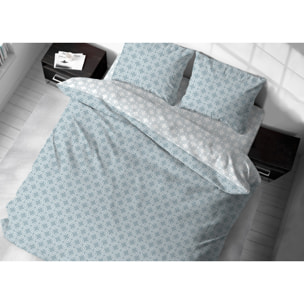 Copripiumino In 100% Cotone Disegno Catena