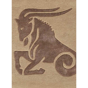 Tapis salon et chambre fait main en laine motif animaux TILA