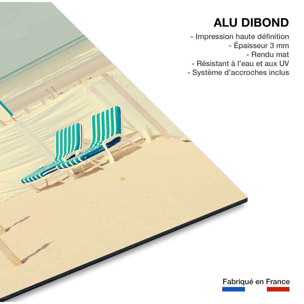 Tableau cabanes turquoise Tableau alu Dibond