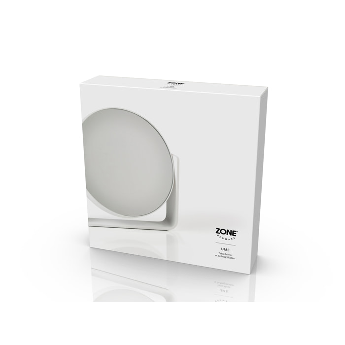 Miroir de table avec grossissement 5 x Ume Gris clair