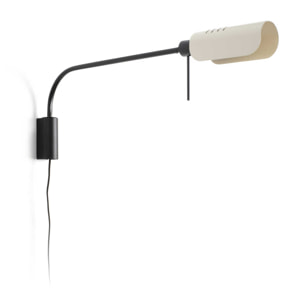 MARTINICA XL Aplique brazo de pared negro