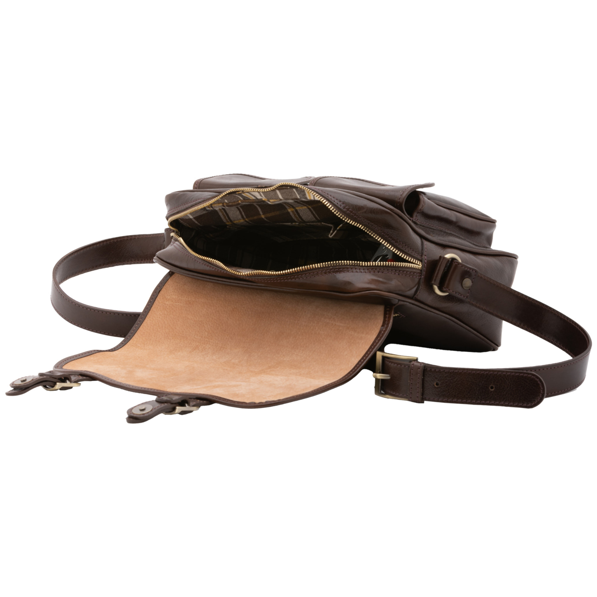 Borsa a tracolla  da donna In Vera pelle Made in Italy 32x23x15 cm