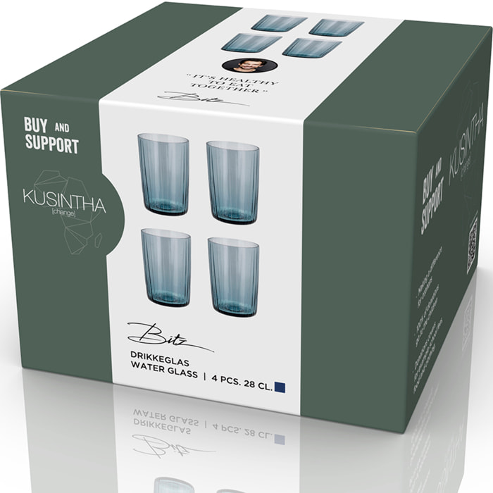 Set de 4 verres à eau 28cl