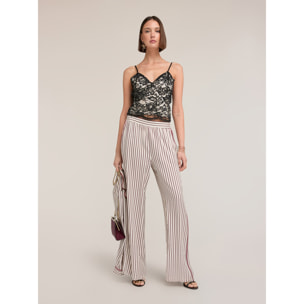 Motivi - Top de encaje con tirantes finos - Negro