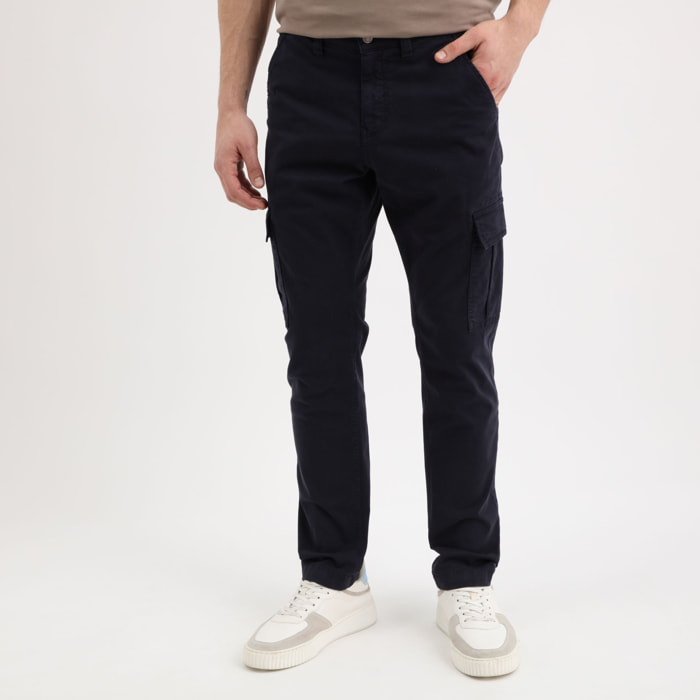 Pantalon Lonta - inspiration cargo - coton - bleu marine
