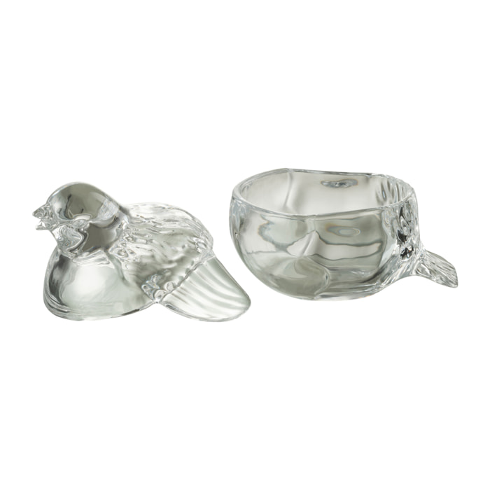 J-Line pot de conservation Colombe - verre - transparent