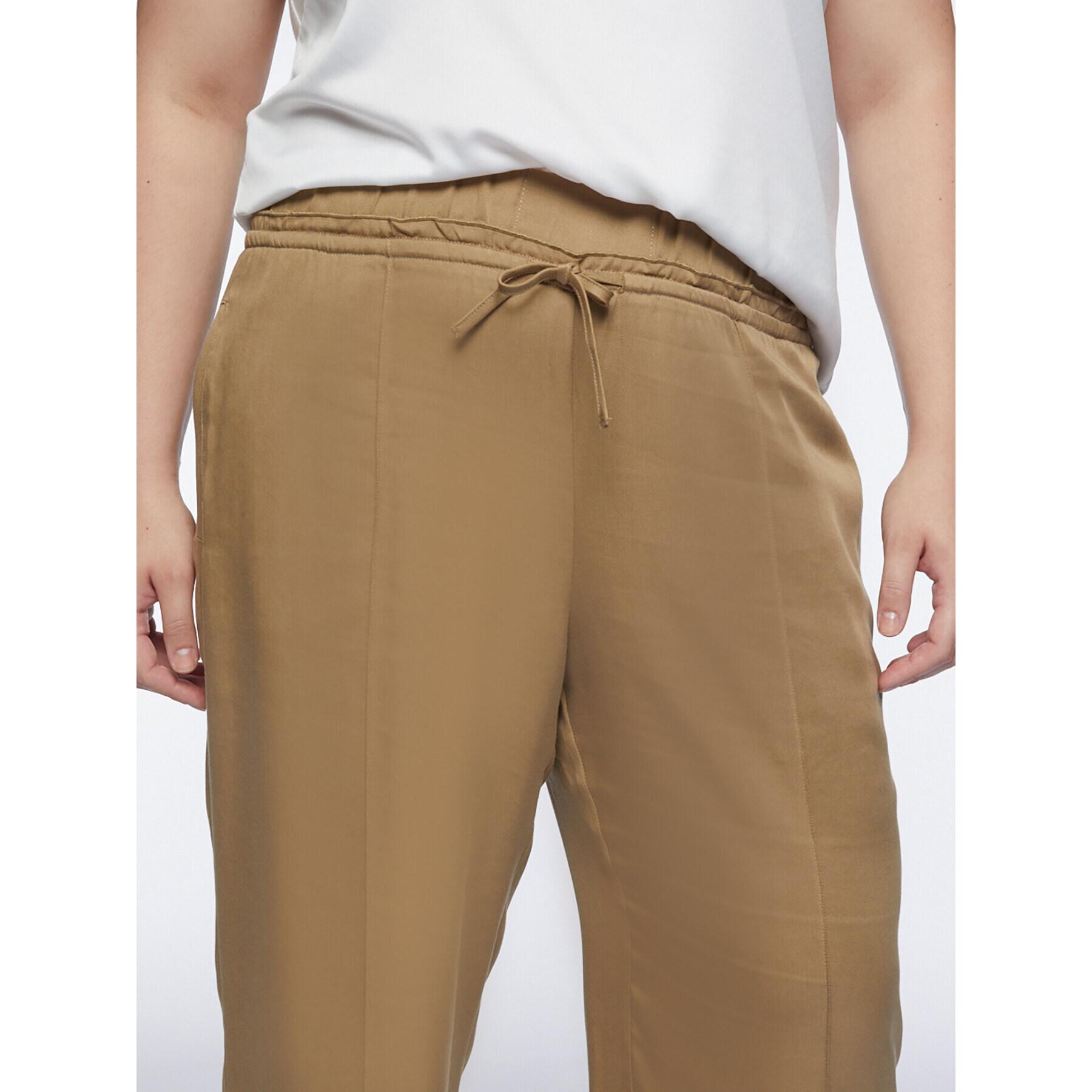 Fiorella Rubino - Pantaloni con bordo in vita - Beige