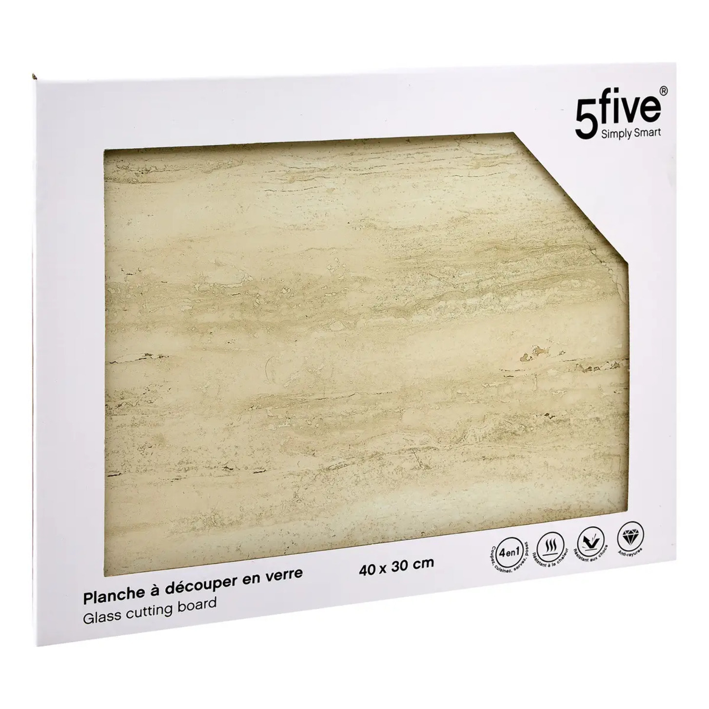 Planche à découper 30x40cm Harmony en verre trempé