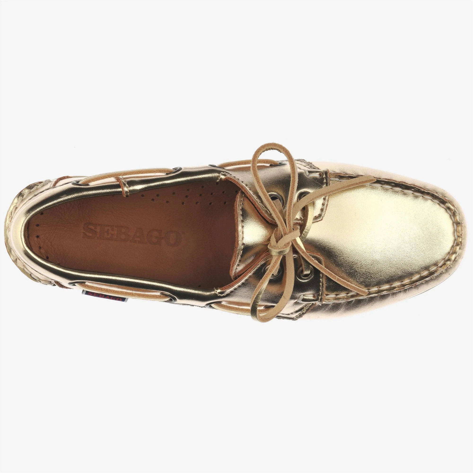 Sebago - Docksides Donna Oro - Docksides Portland Met Woman