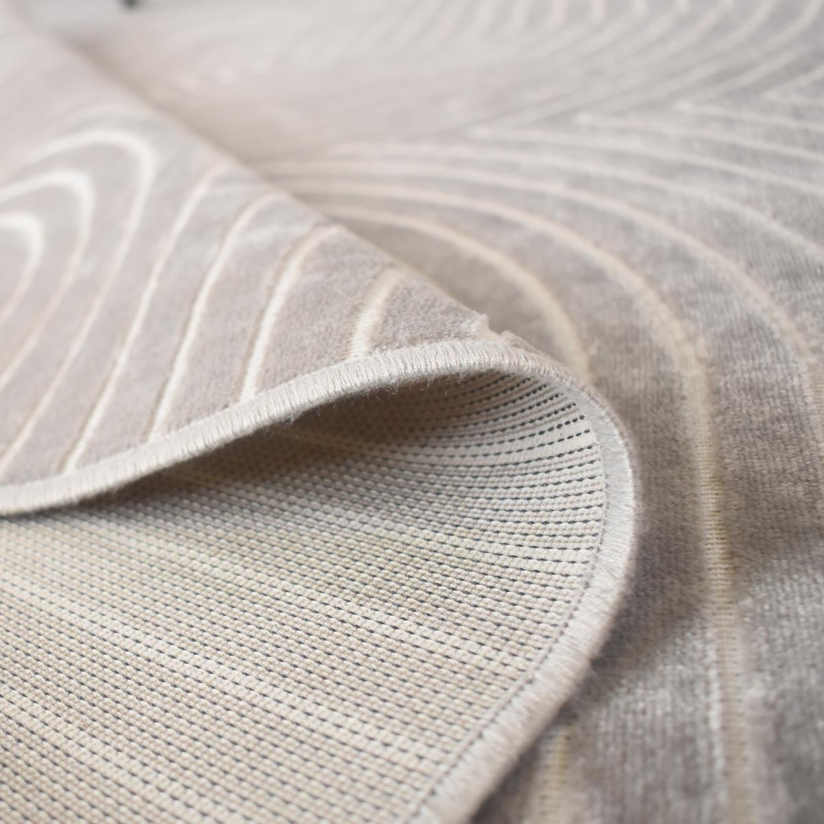 Tapis fin Nigo en viscose, fabriqué en Belgique