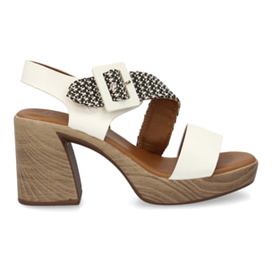 Sandalia tacón mujer elegante comoda