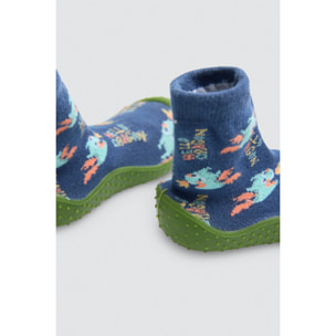 Ciabatte con stampa di drago