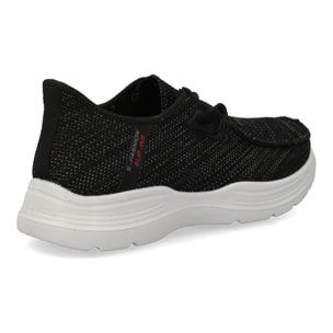 Zapatiilas deportivas comodas y ligeras para hombre, con cierre de cordones elasticos