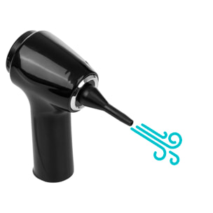 Aspirapolvere e soffiatori a mano con batteria ricaricabile e 6 ugelli.