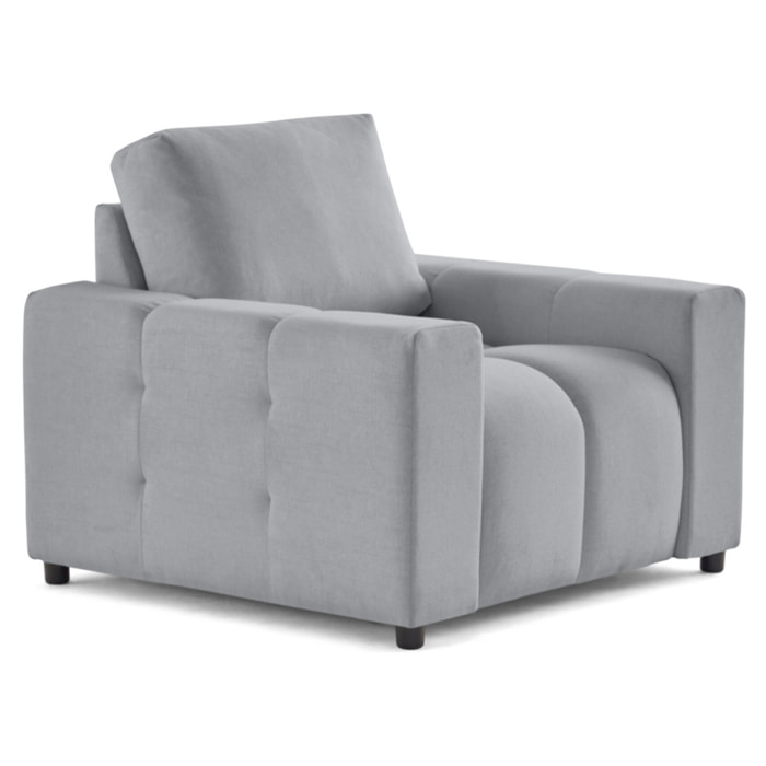 Crocus - fauteuil en tissu - Gris clair