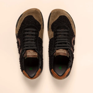 Zapatos N5435B MULTI MATERIAL BLACK/ OROEL color Black